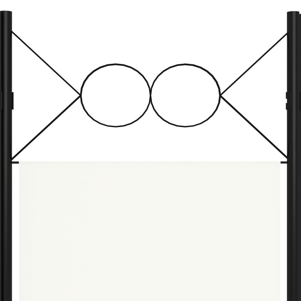 vidaXL Cloison de séparation 4 panneaux blanc 160x180 cm