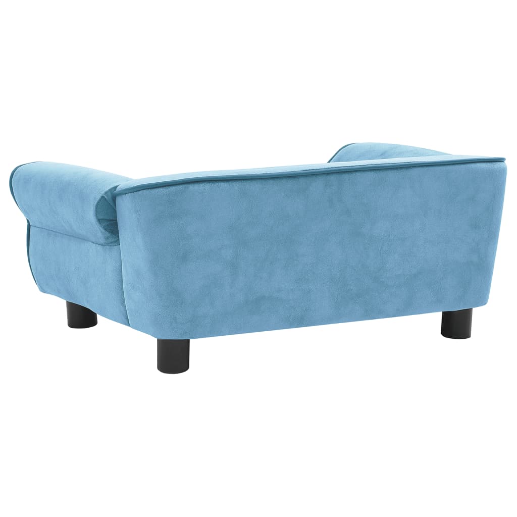 vidaXL Canapé pour chien Turquoise 72x45x30 cm Peluche