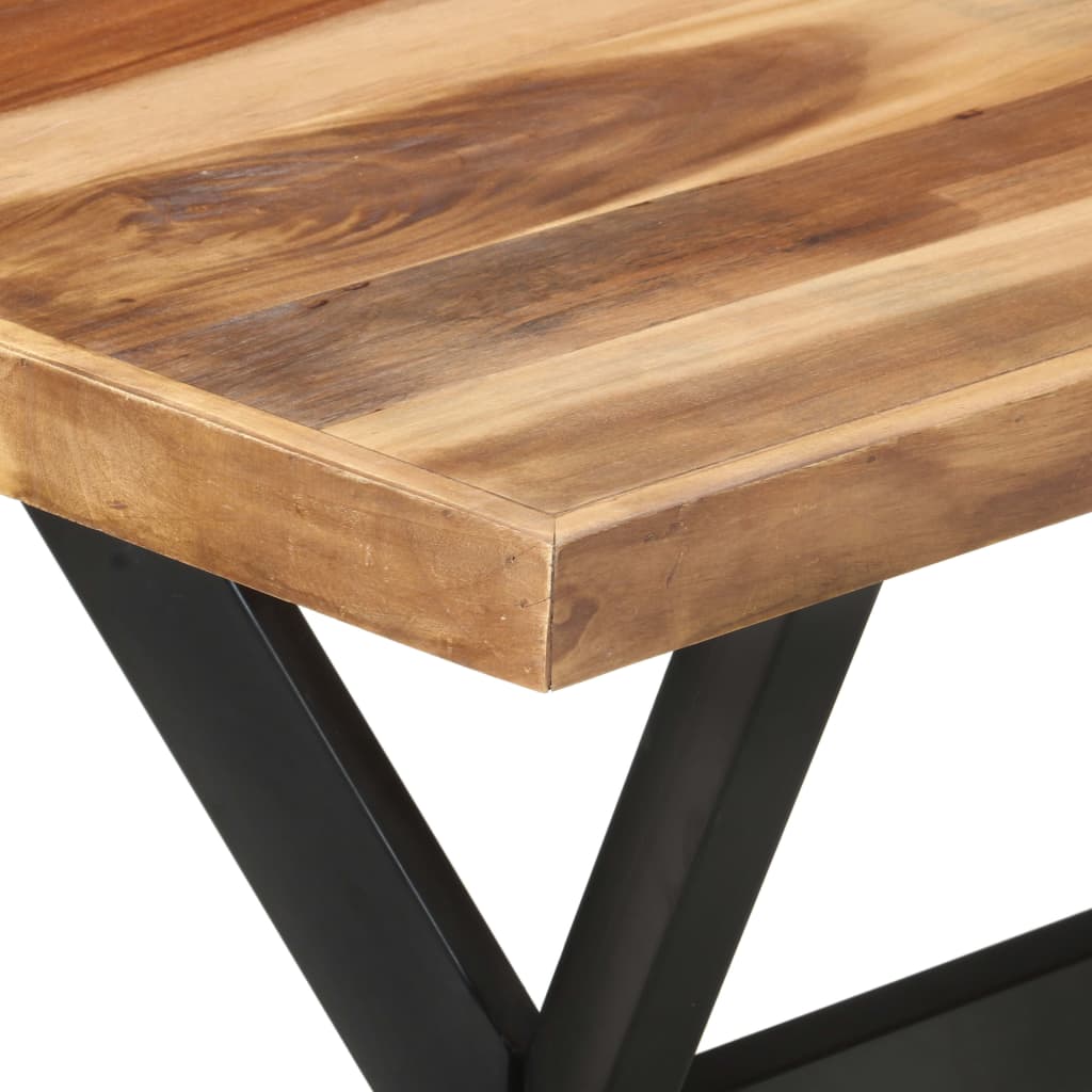 vidaXL Table de salle à manger 120x60x75 cm Bois avec finition miel