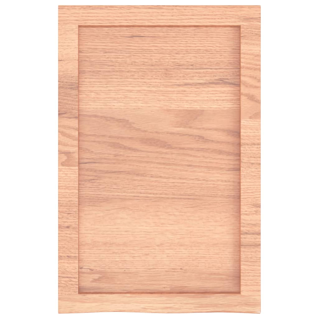 vidaXL Comptoir de salle de bain marron 40x60x(2-6) cm bois traité