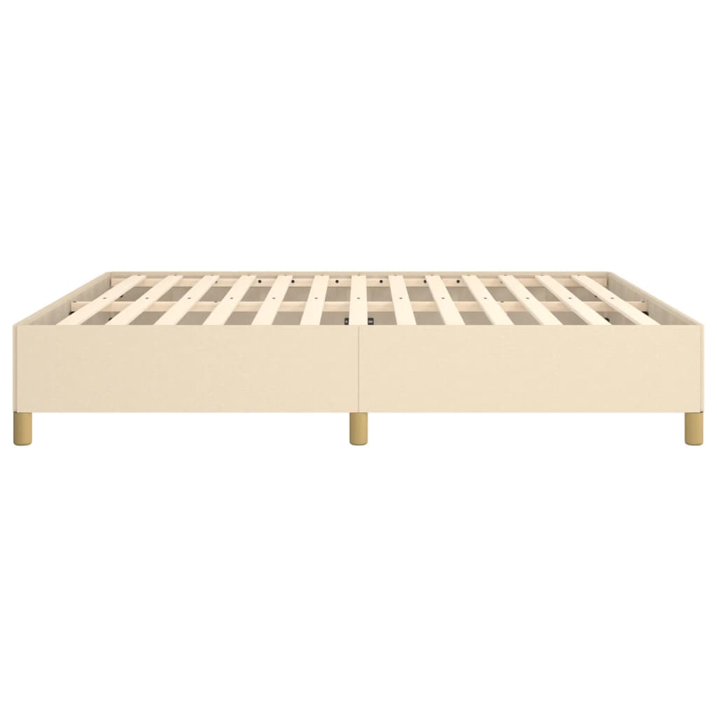 vidaXL Cadre de lit sans matelas crème 180x200 cm tissu