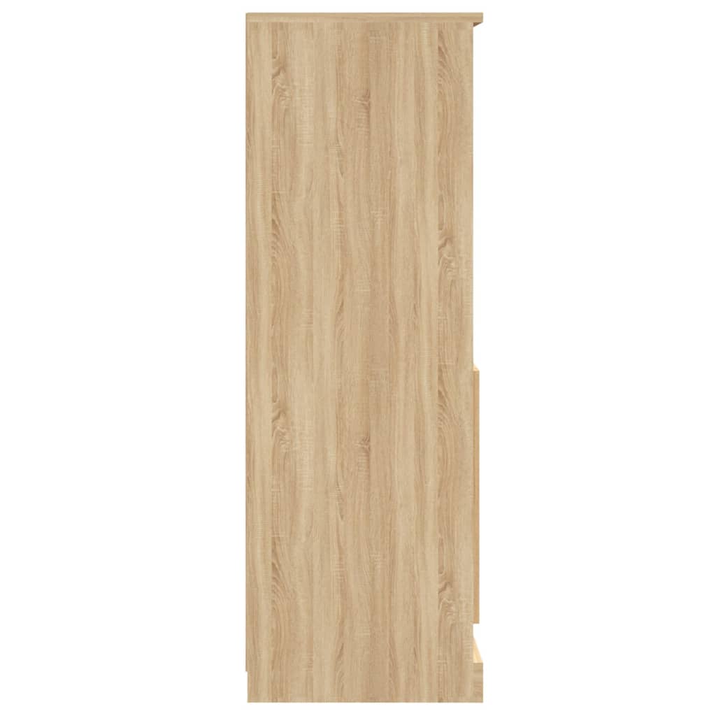 vidaXL Buffet haut chêne sonoma 60x35,5x103,5 cm bois d'ingénierie