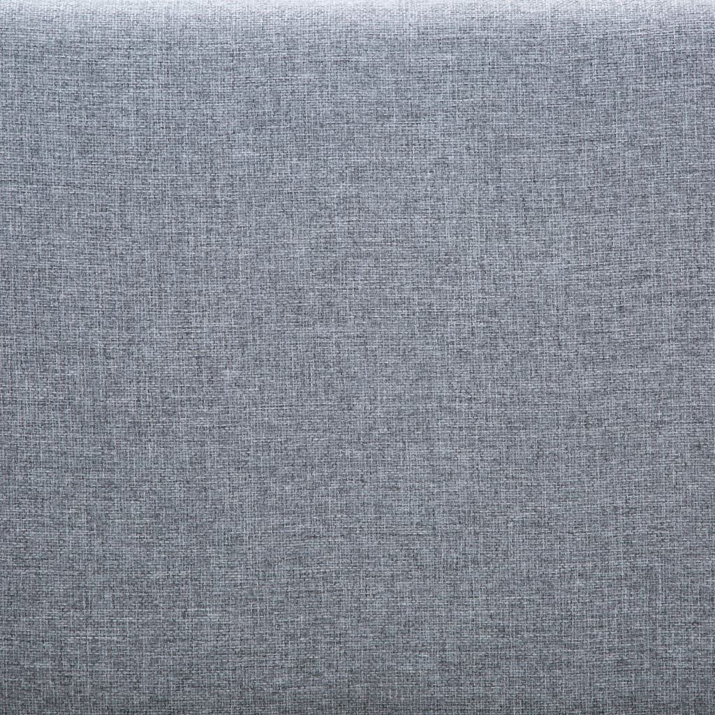 vidaXL Cadre de lit de jour avec matelas en mousse Gris clair Tissu