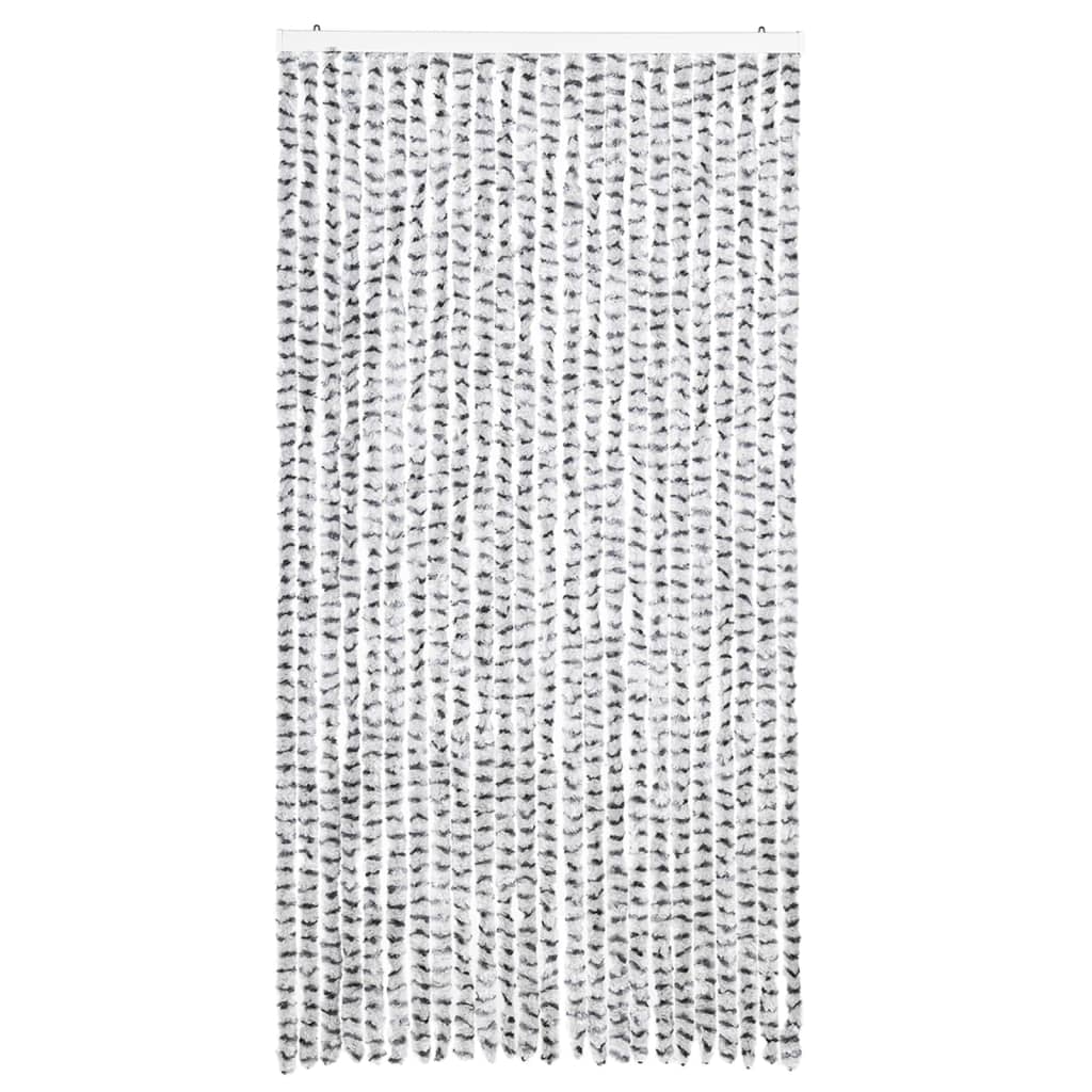 vidaXL Moustiquaire Gris clair et gris foncé 100x220 cm Chenille