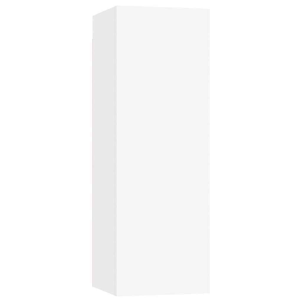 vidaXL Ensemble de meubles TV 4 pcs Blanc Bois d'ingénierie