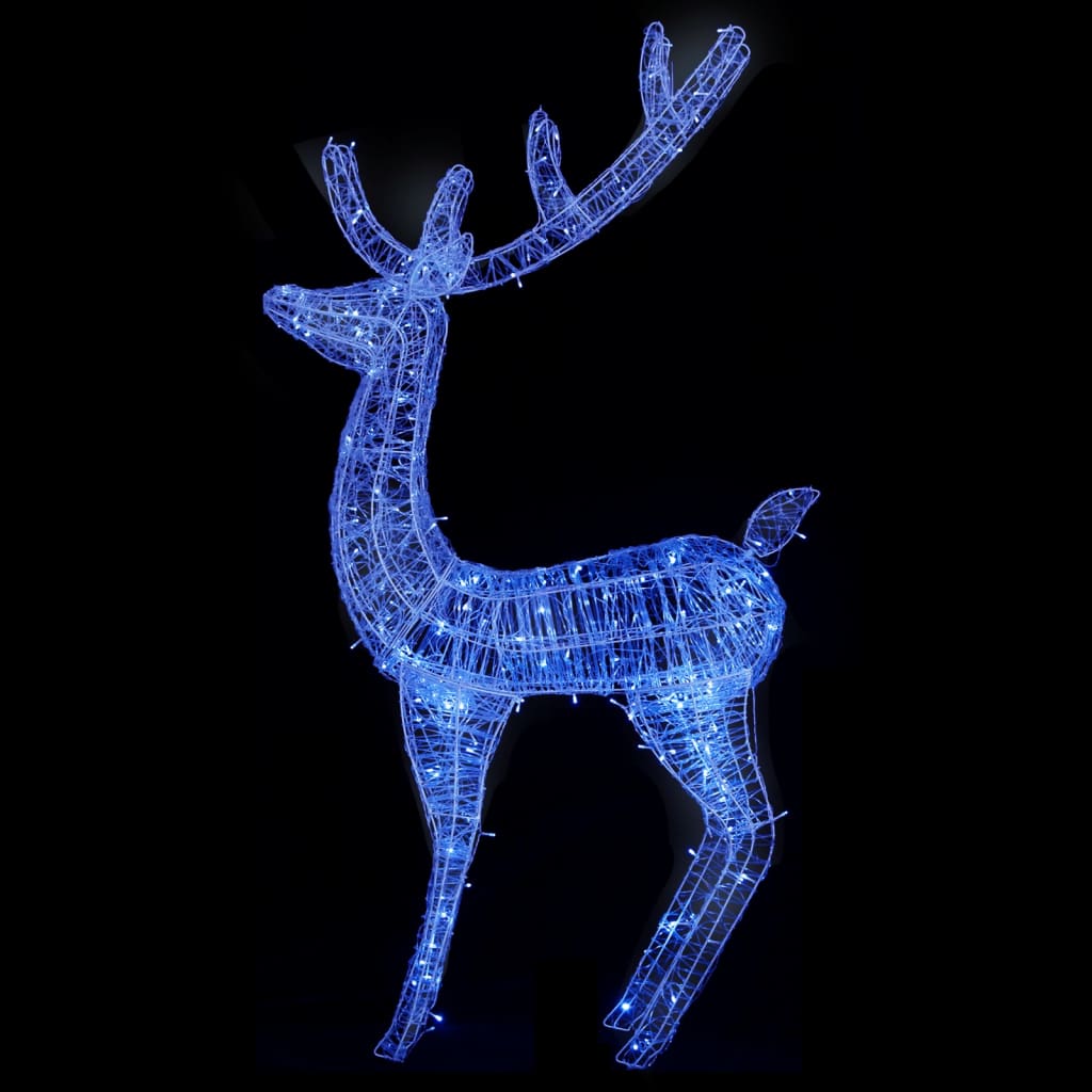 vidaXL Renne de Noël XXL Acrylique 250 LED 180 cm Bleu