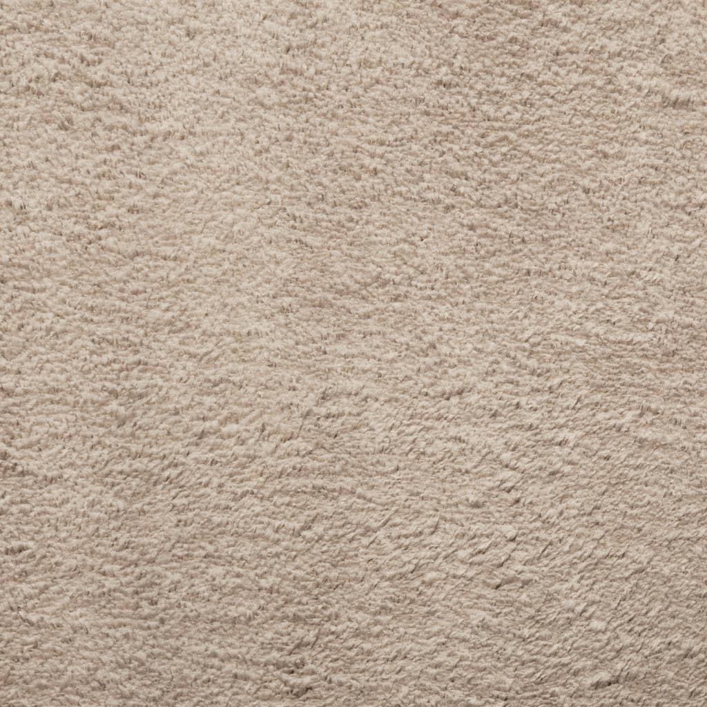 vidaXL Tapis HUARTE à poils courts doux et lavable sable 80x150 cm