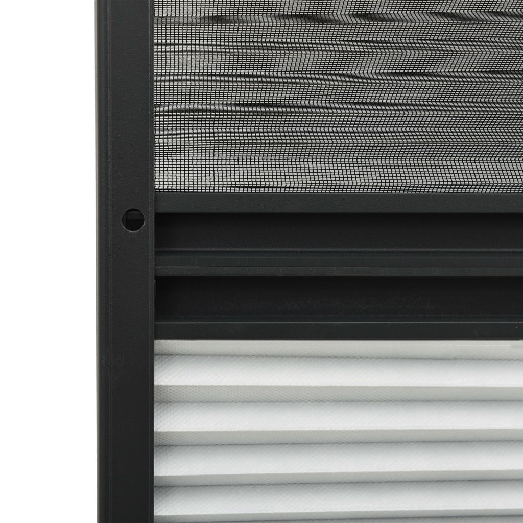 vidaXL Moustiquaire plissée pour fenêtre Aluminium 80x120 cm