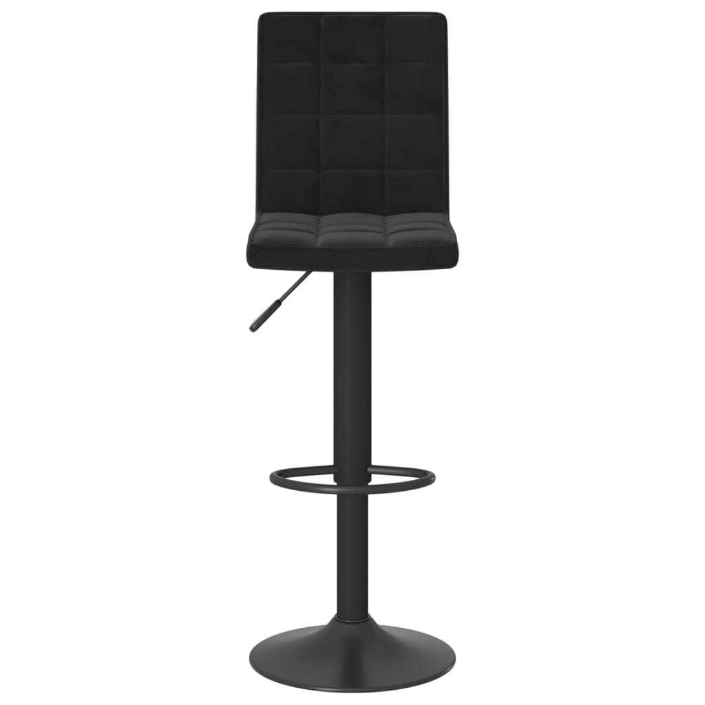 vidaXL Tabouret de bar Noir Velours