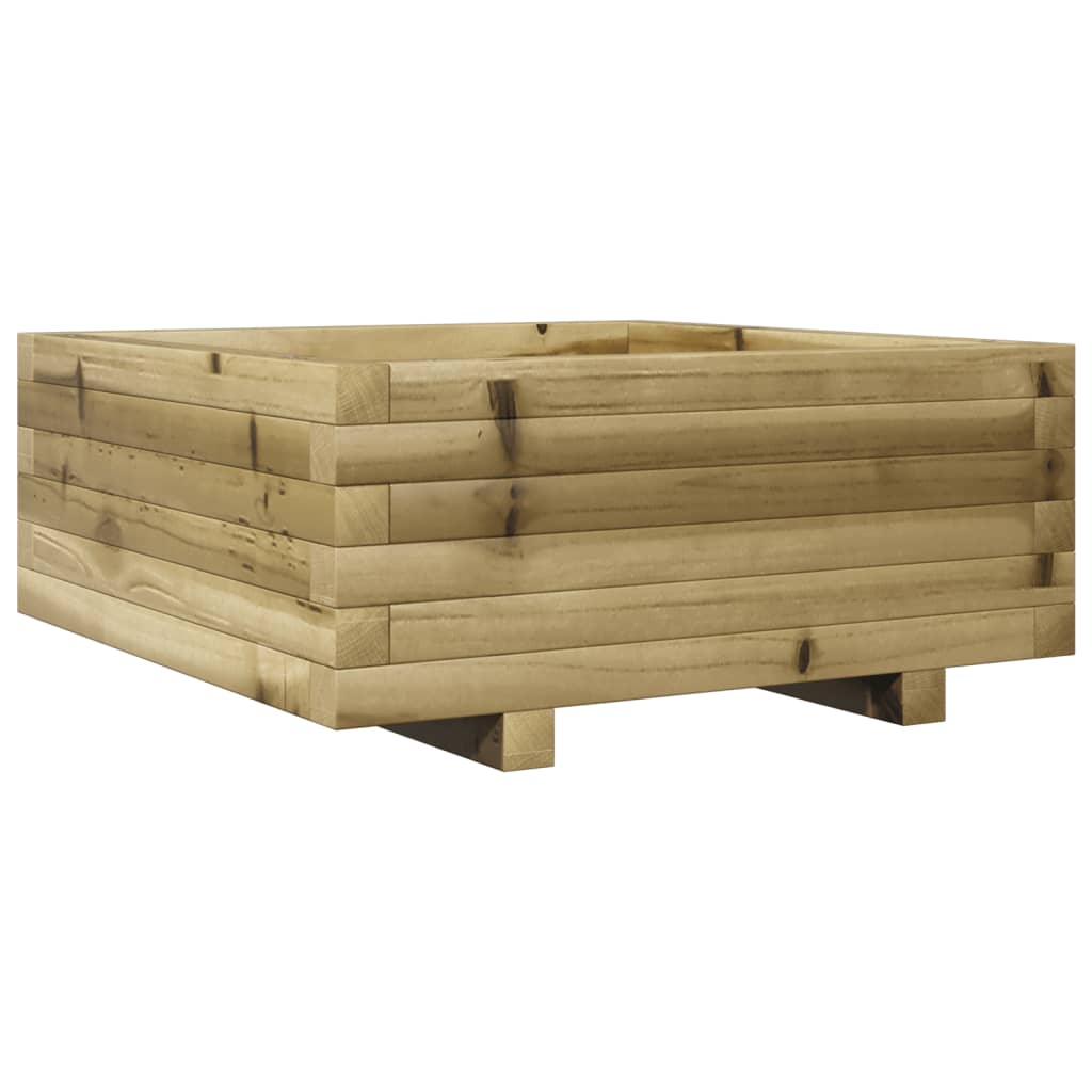 vidaXL Jardinière 60x60x26,5 cm bois de pin imprégné