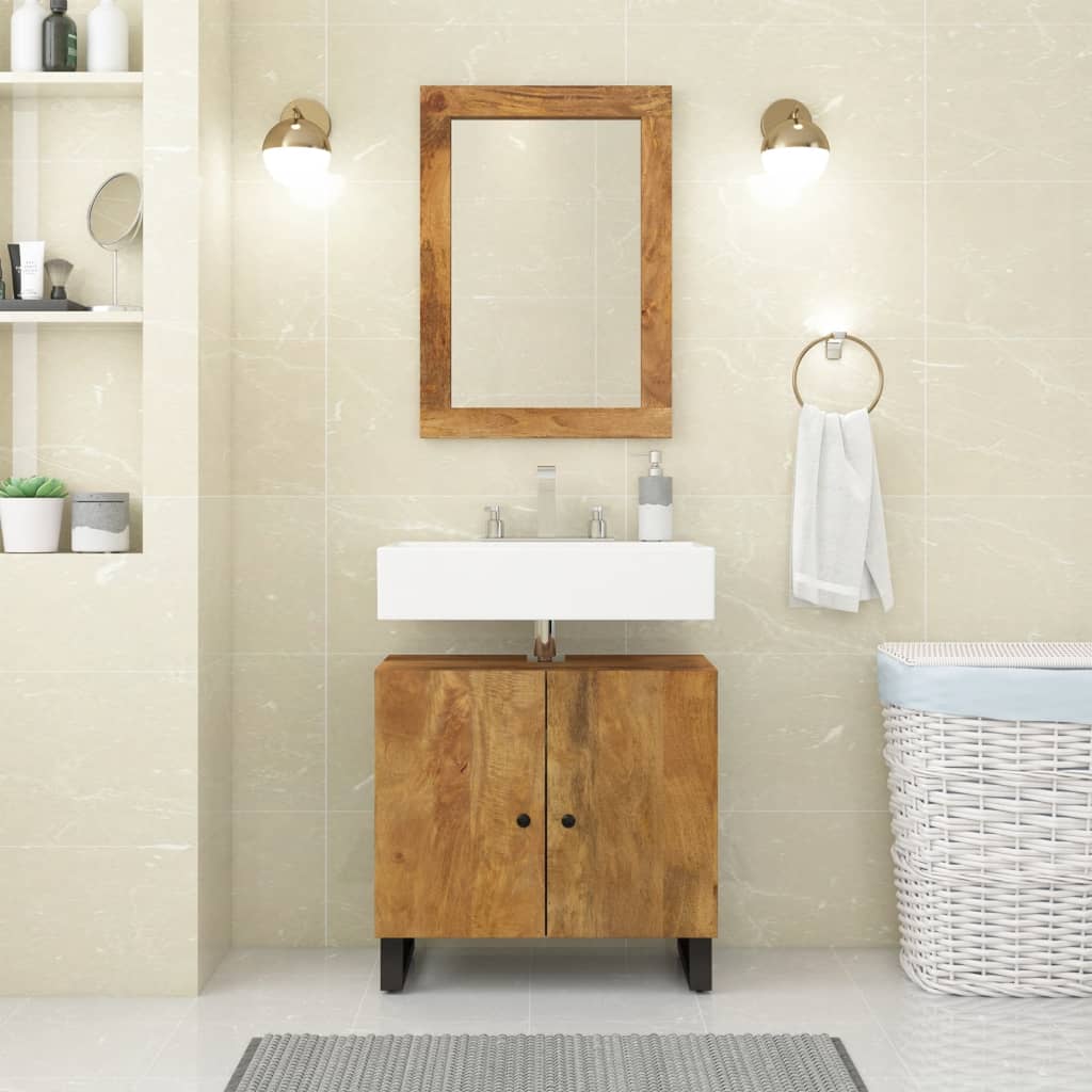 vidaXL Ensemble de meubles salle de bain 2 pcs bois de manguier massif