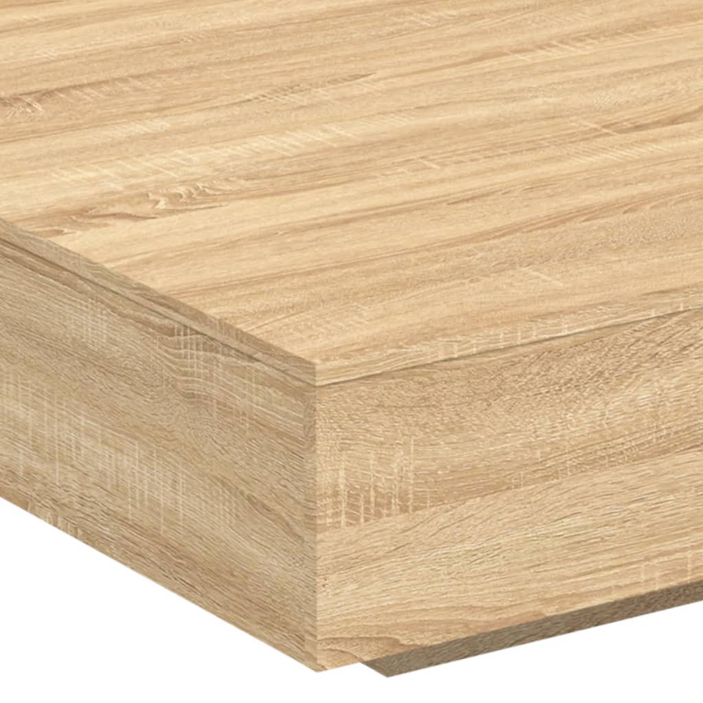 vidaXL Table basse chêne sonoma 100x100x31 cm bois d'ingénierie