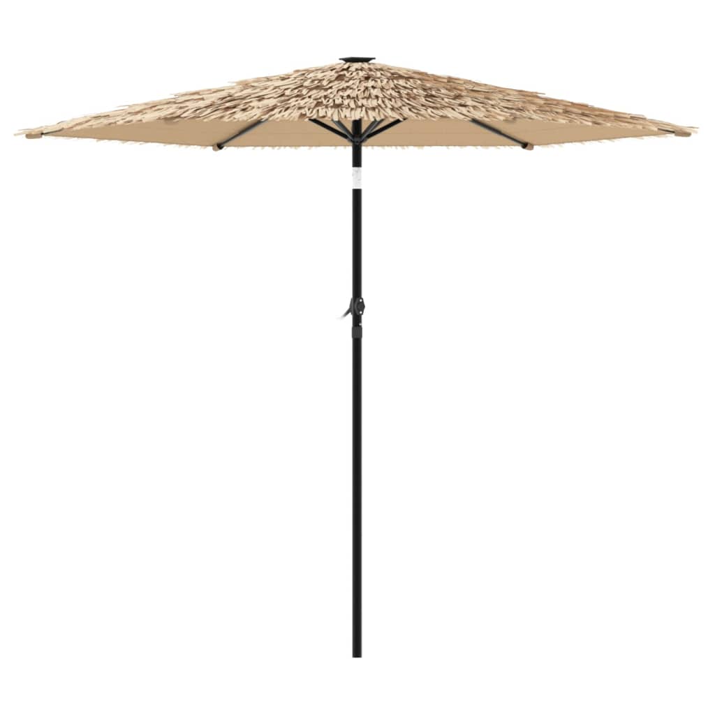 vidaXL Parasol de jardin avec mât en acier marron 223x223x213 cm