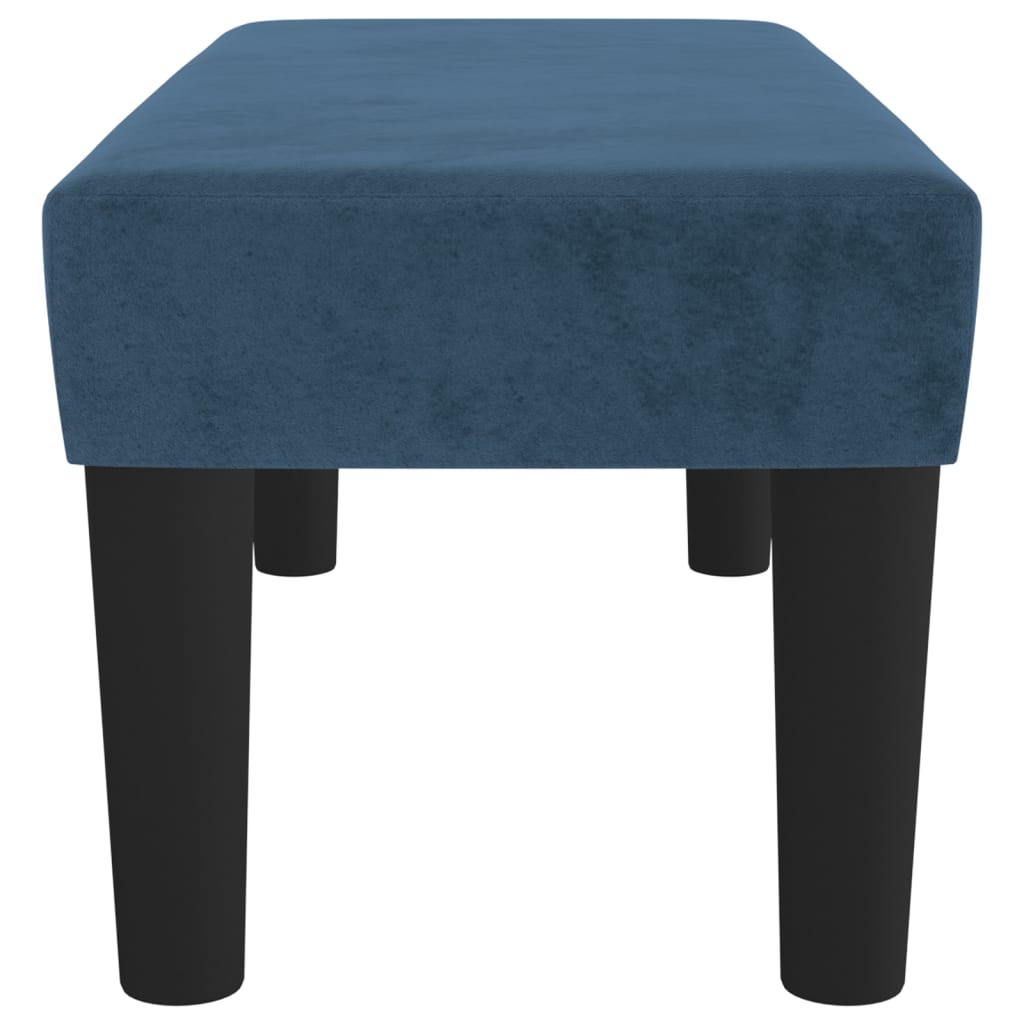 vidaXL Banc Bleu foncé 70x30x30 cm Velours