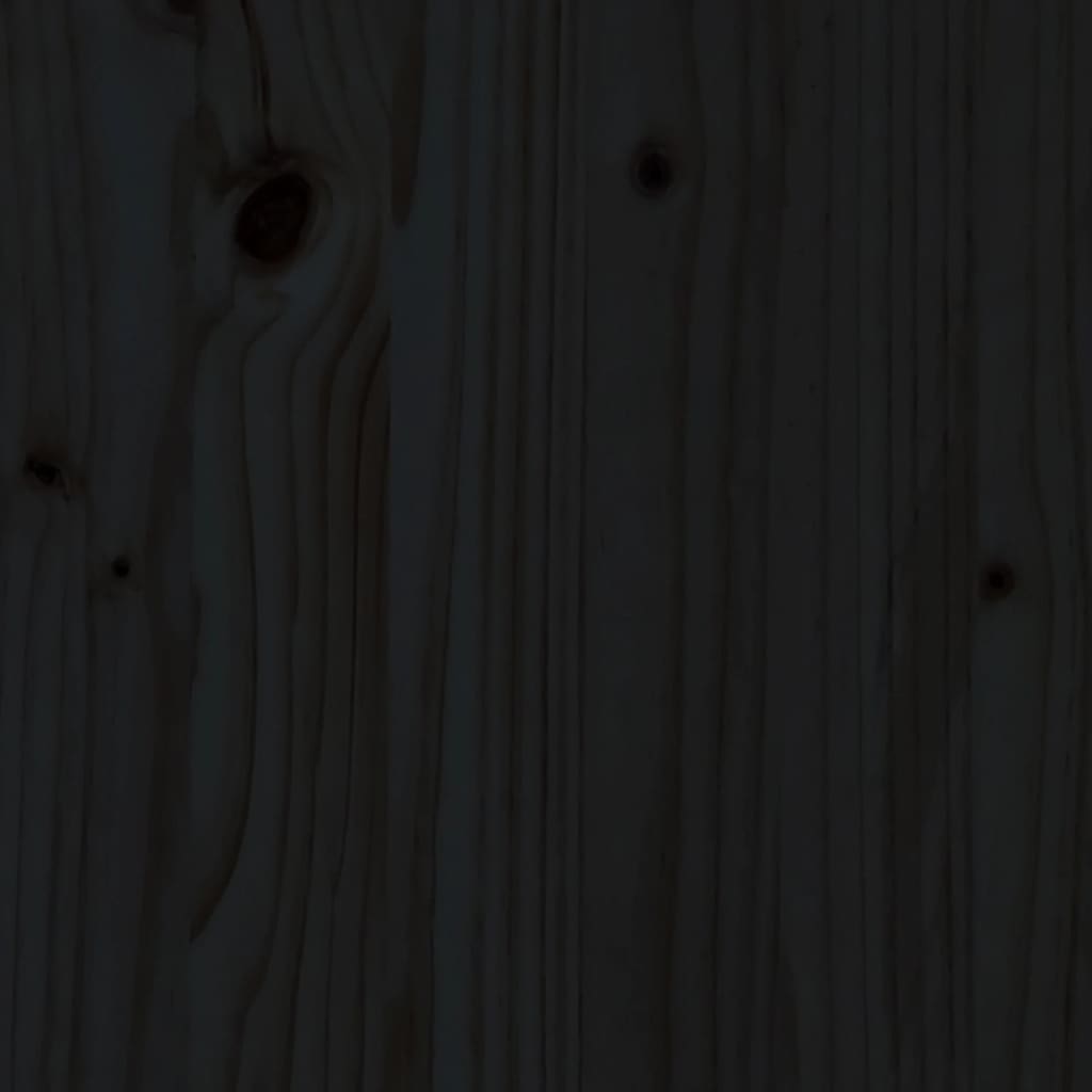 vidaXL Chaise longue noir 199,5x60x74 cm bois massif de pin