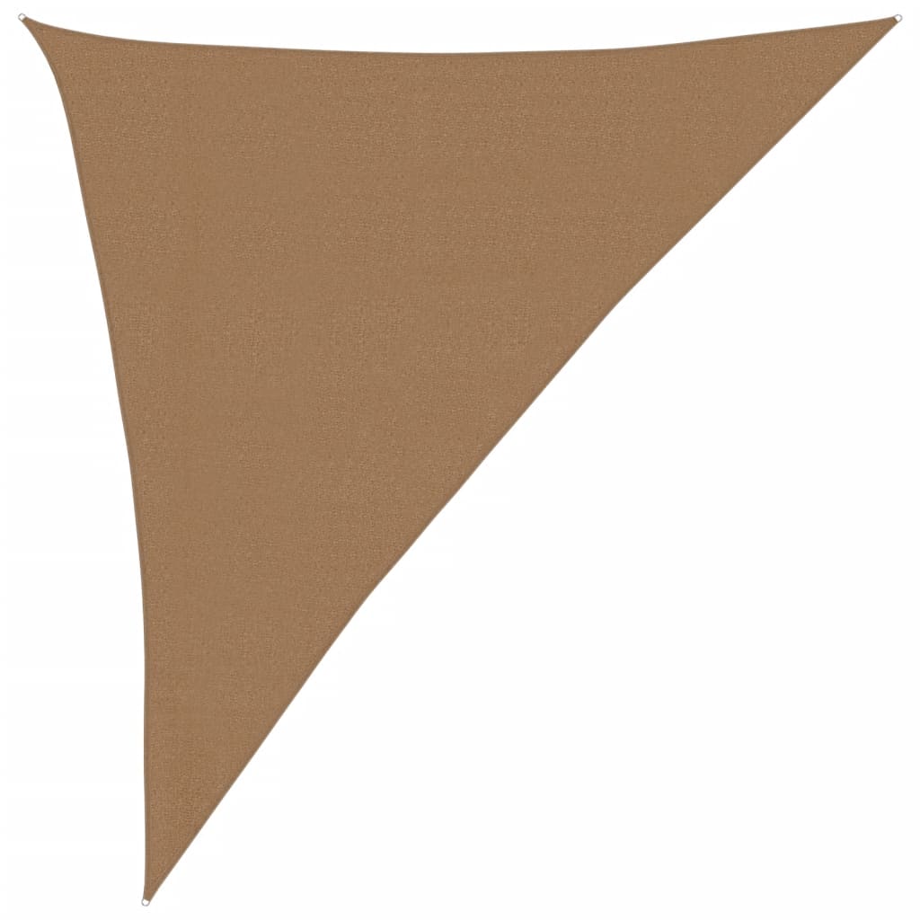 vidaXL Voile d'ombrage 160 g/m² Taupe 3x4x5 m PEHD