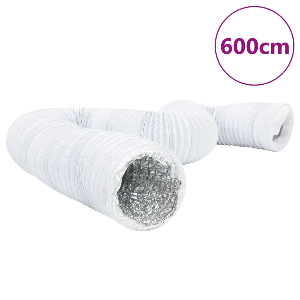 vidaXL Conduit de ventilation aluminium et PVC 6 m Ø10 cm