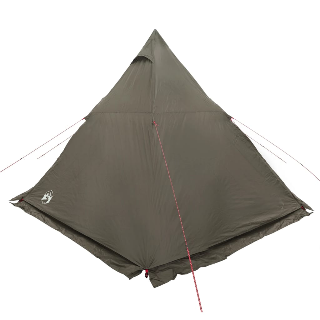 vidaXL Tente familiale tipi 6 personnes marron imperméable