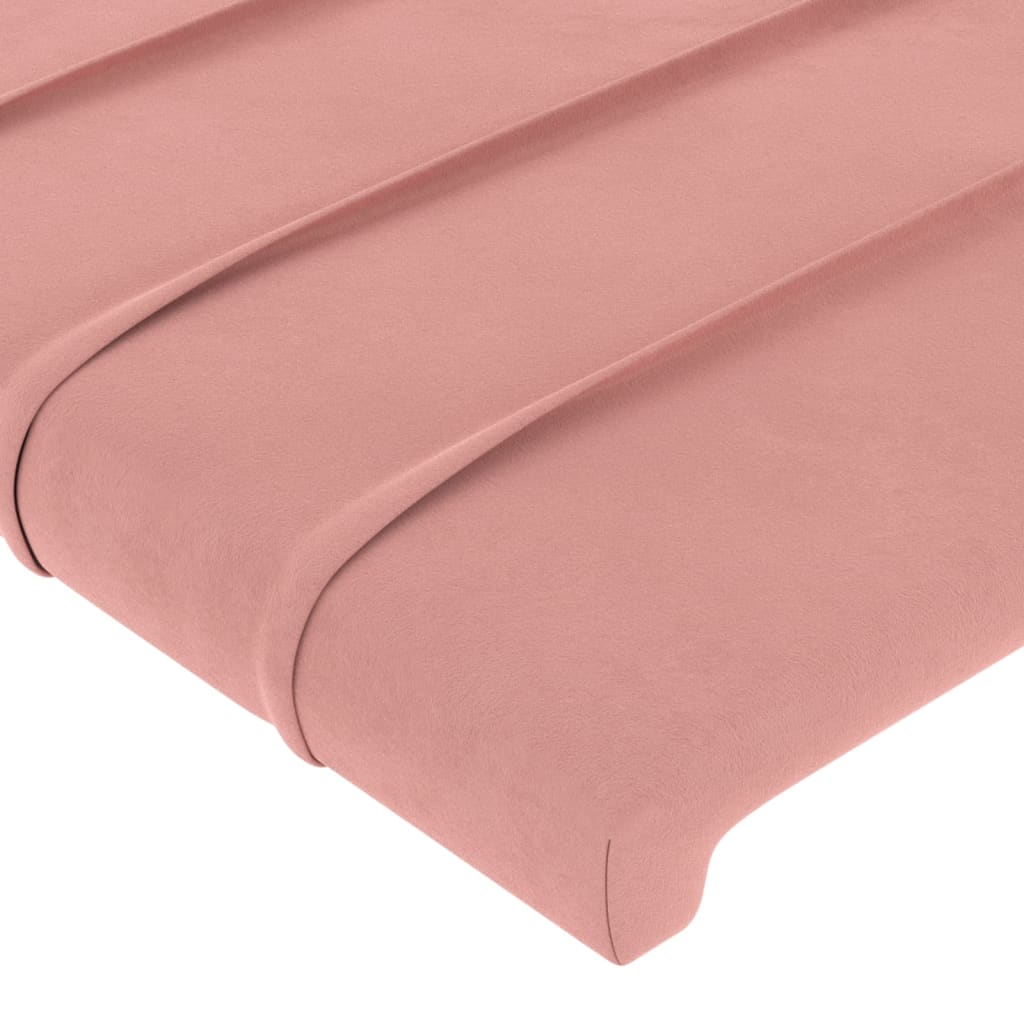 vidaXL Têtes de lit 4 pcs Rose 100x5x78/88 cm Velours