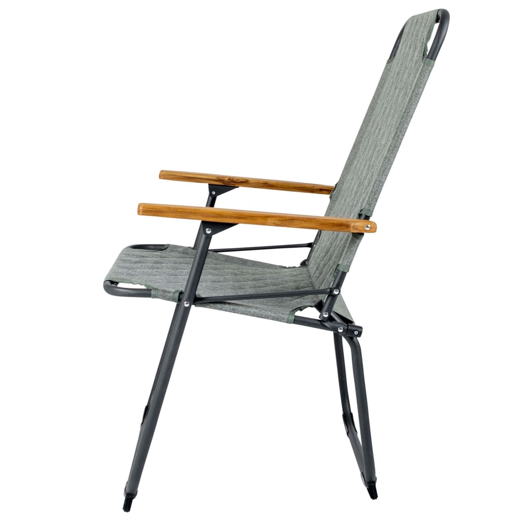 Bo-Camp Chaise de camping pliable Jefferson Vert gris