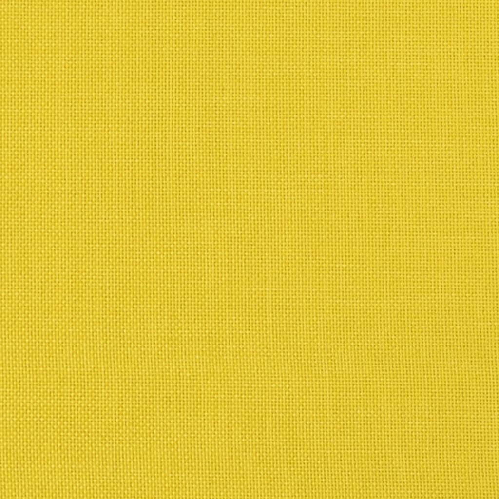 vidaXL Ensemble de canapés 2 pcs jaune clair tissu