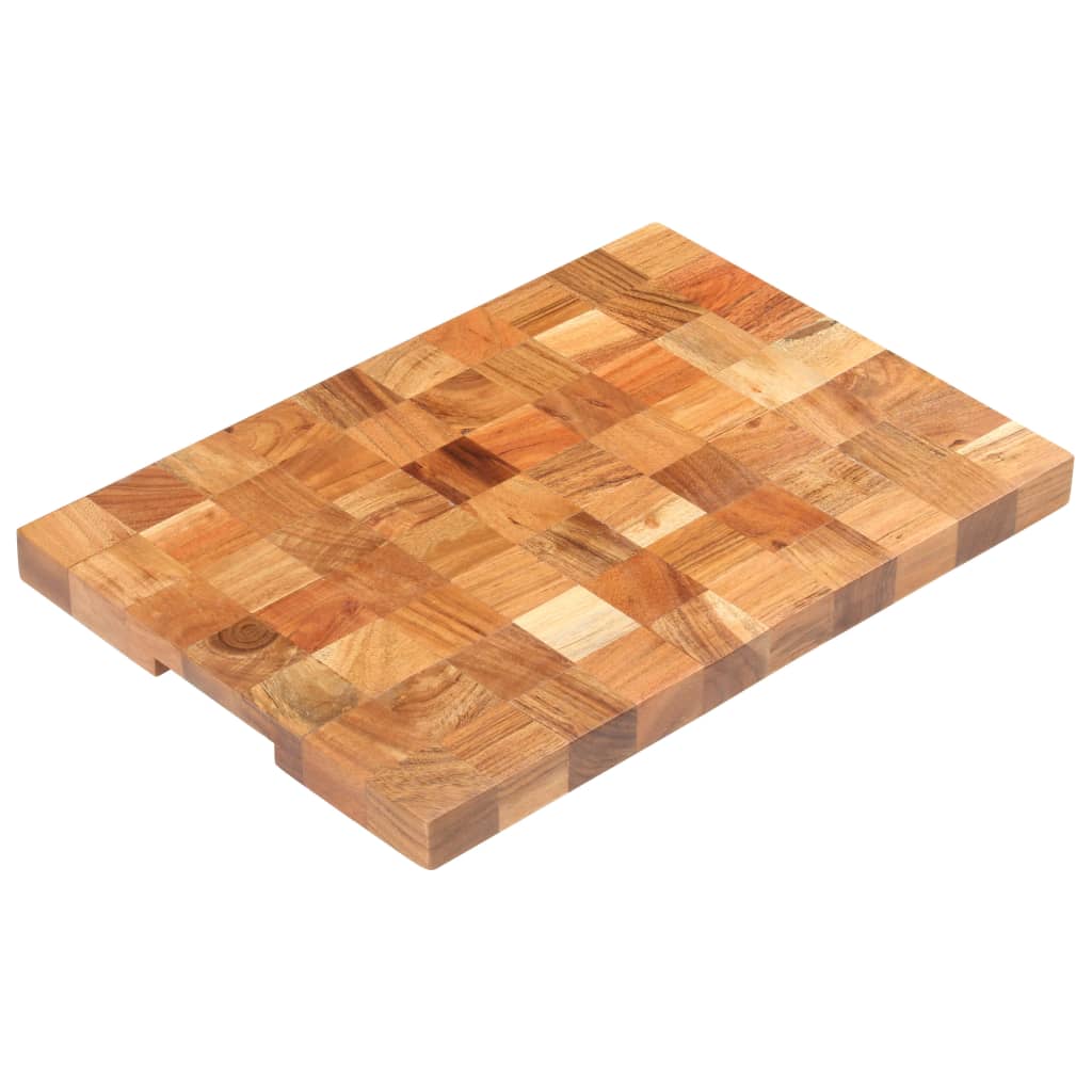 vidaXL Planche à découper 50x34x3,8 cm Bois d'acacia massif