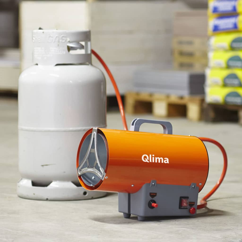 Qlima Chauffage à air forcé au gaz GFA 1030 E 22,5x47,5x36 cm Orange