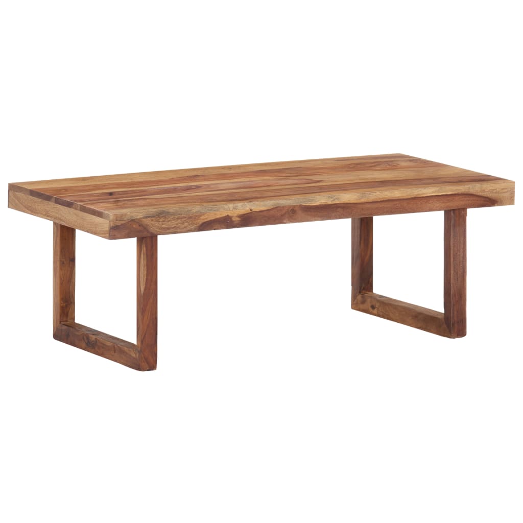 vidaXL Table basse 100 x 50 x 35 cm Bois massif