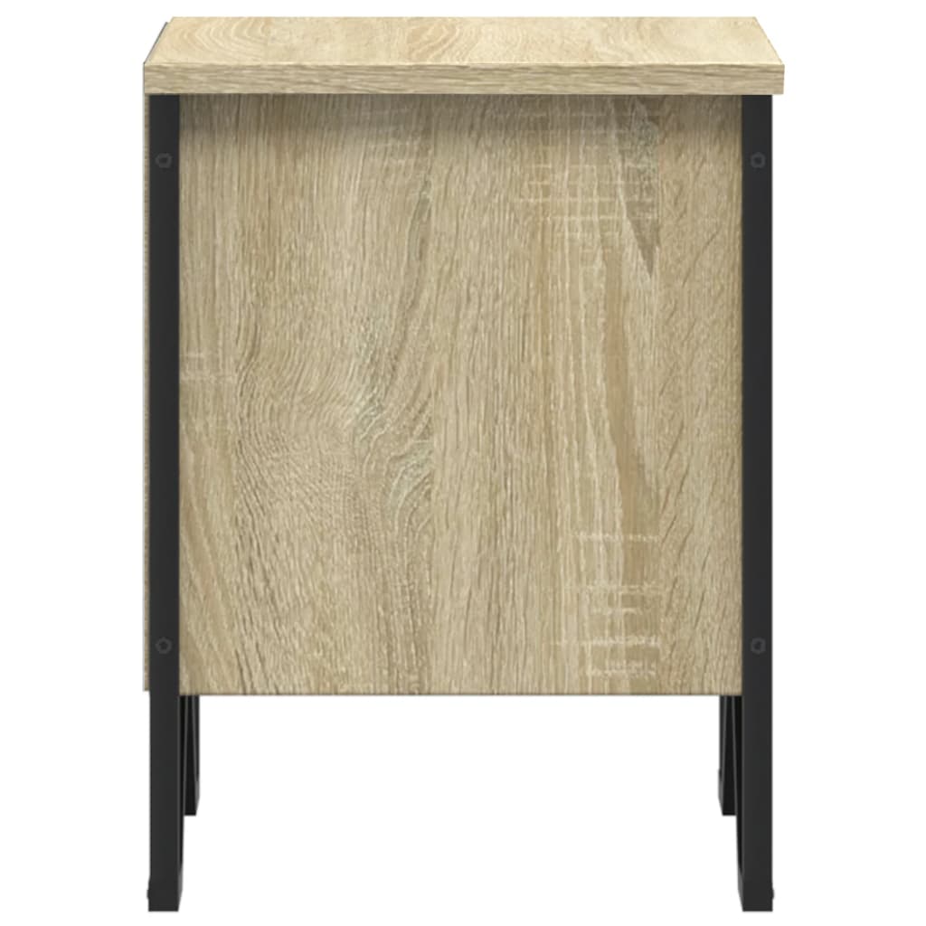 vidaXL Table de chevet Chêne sonoma 40 x 30 x 40 cm Aggloméré