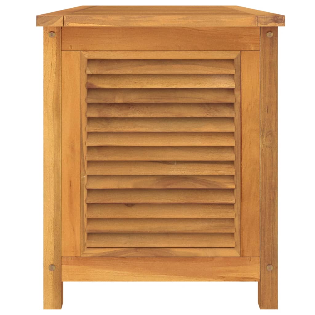 vidaXL Boîte de rangement jardin et sac 114x50x58 cm bois massif teck