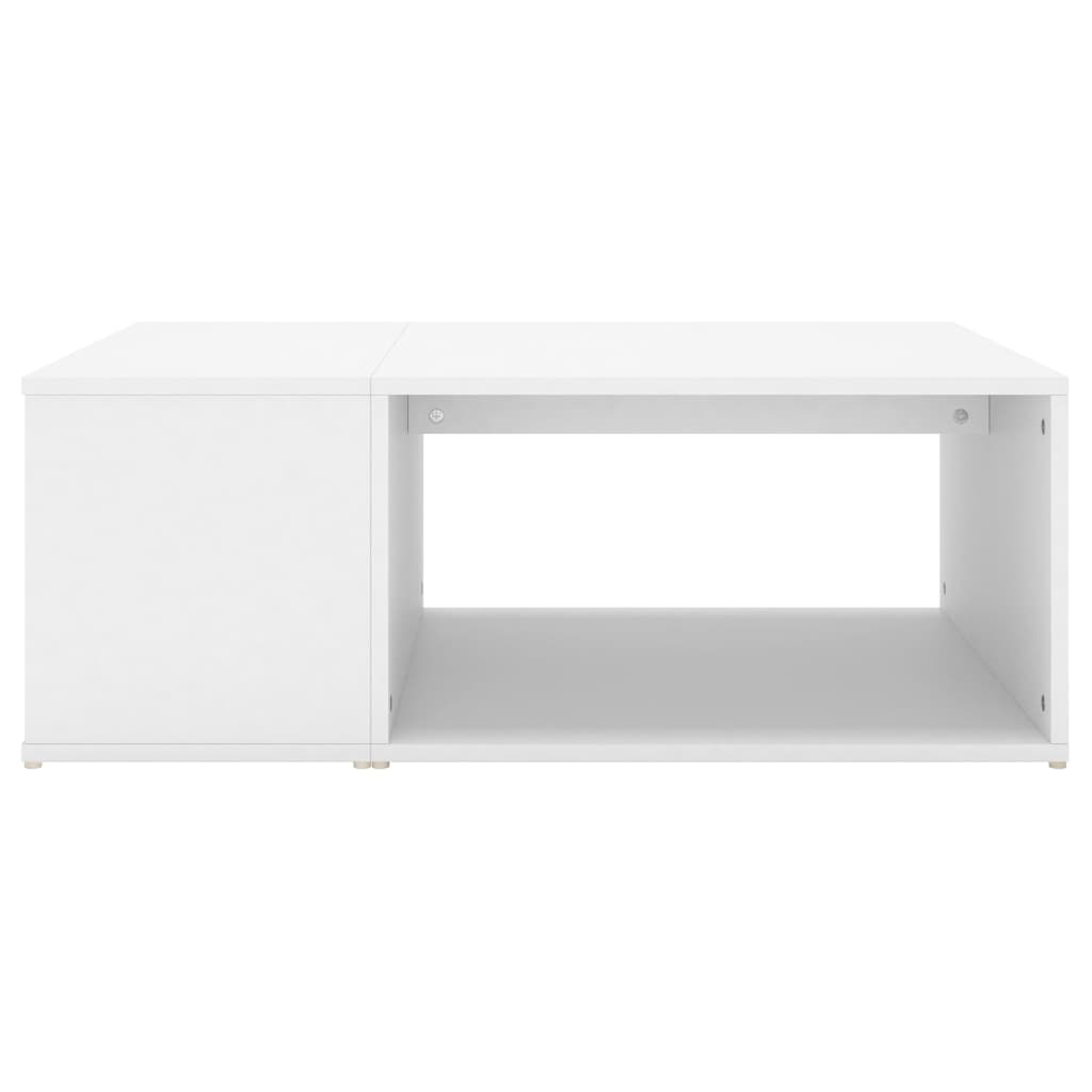 vidaXL Table basse Blanc 90x67x33 cm Aggloméré