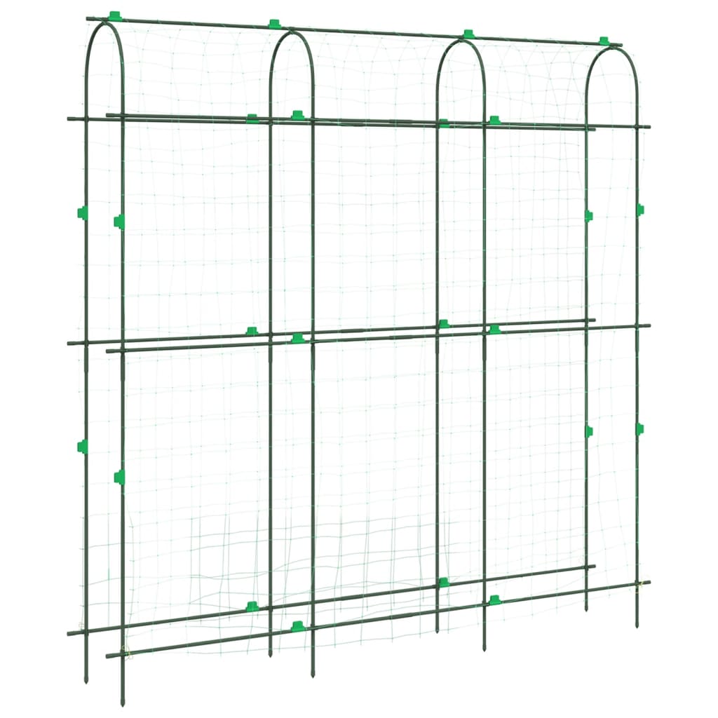 vidaXL Treillis de jardin pour plantes grimpantes forme de U acier