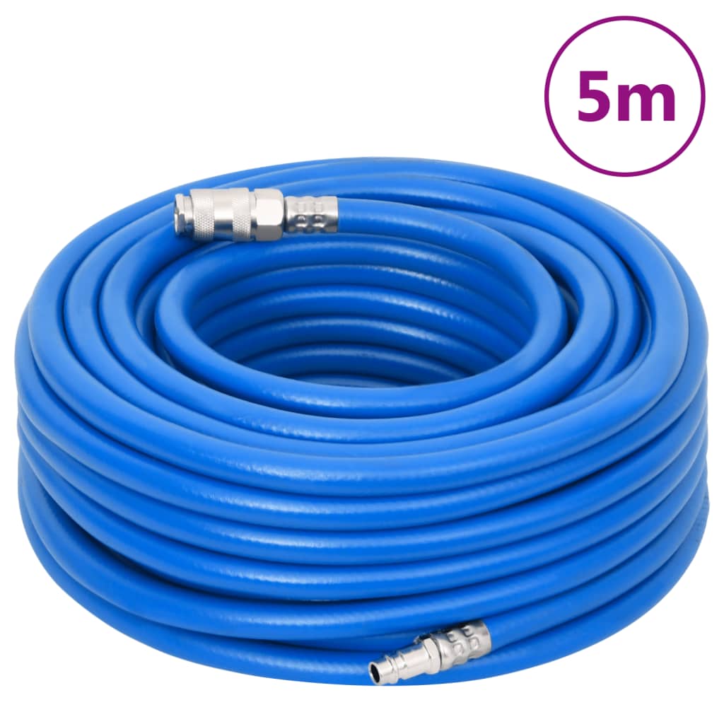 vidaXL Tuyau d'air bleu 0,6" 5 m PVC