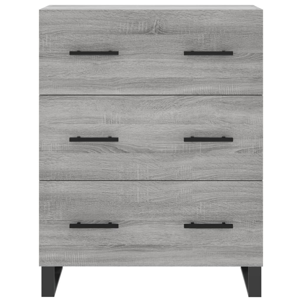 vidaXL Buffet sonoma gris 69,5x34x90 cm bois d'ingénierie