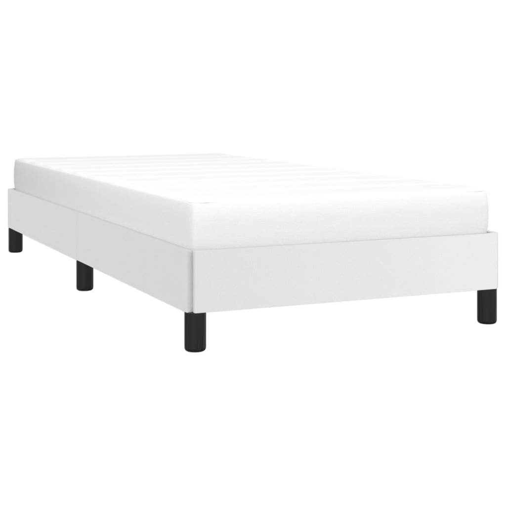 vidaXL Cadre de lit sans matelas blanc 90x190 cm similicuir