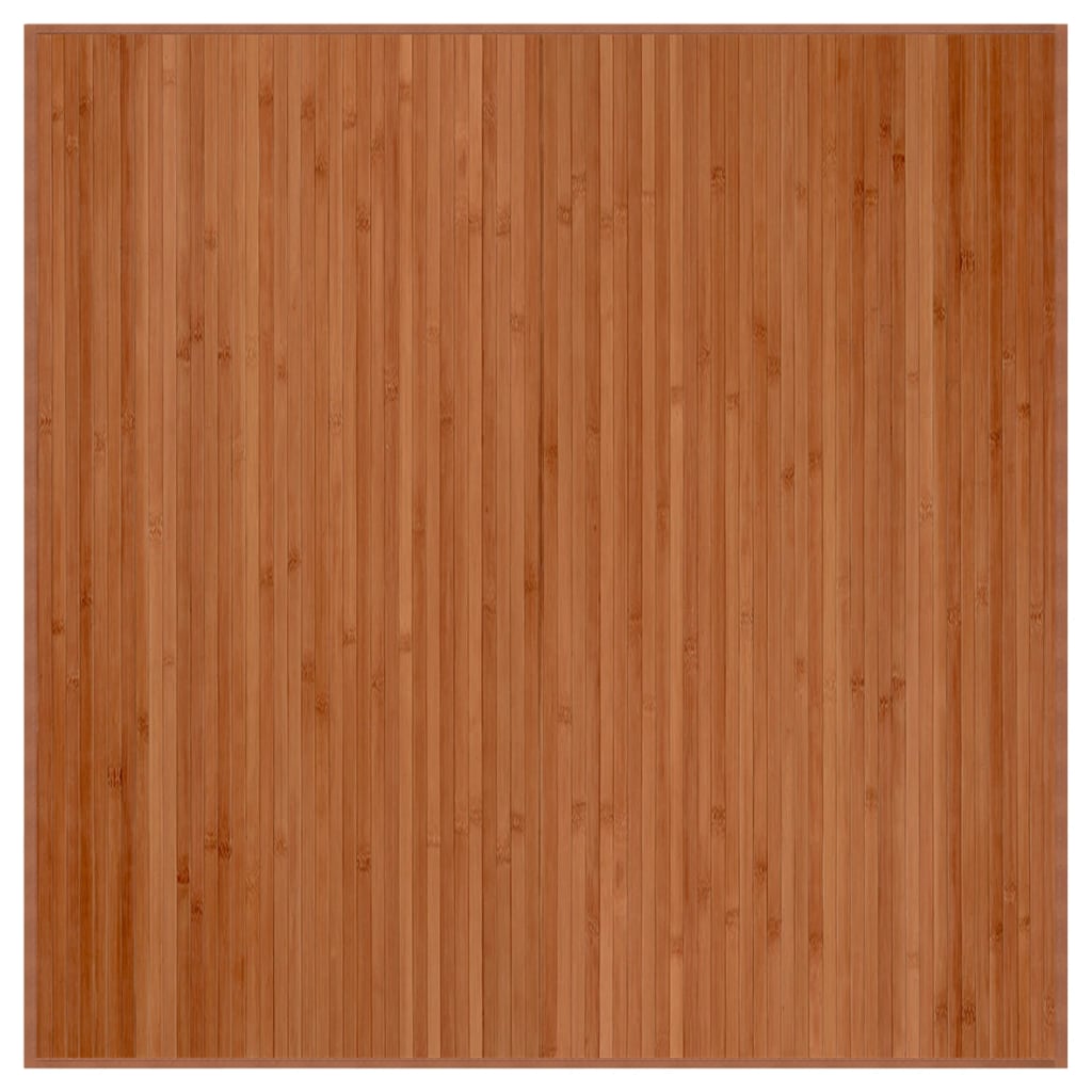 vidaXL Tapis carré marron 100x100 cm bambou
