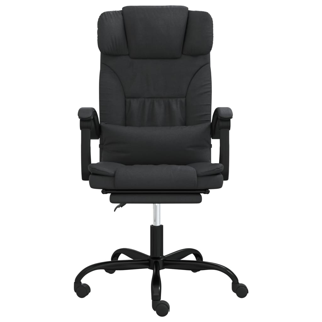 vidaXL Fauteuil inclinable de bureau Noir Similicuir