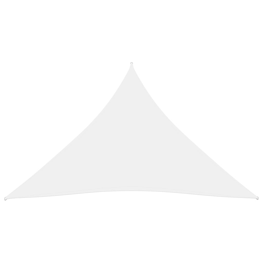 vidaXL Voile de parasol tissu oxford triangulaire 3,6x3,6x3,6 m blanc
