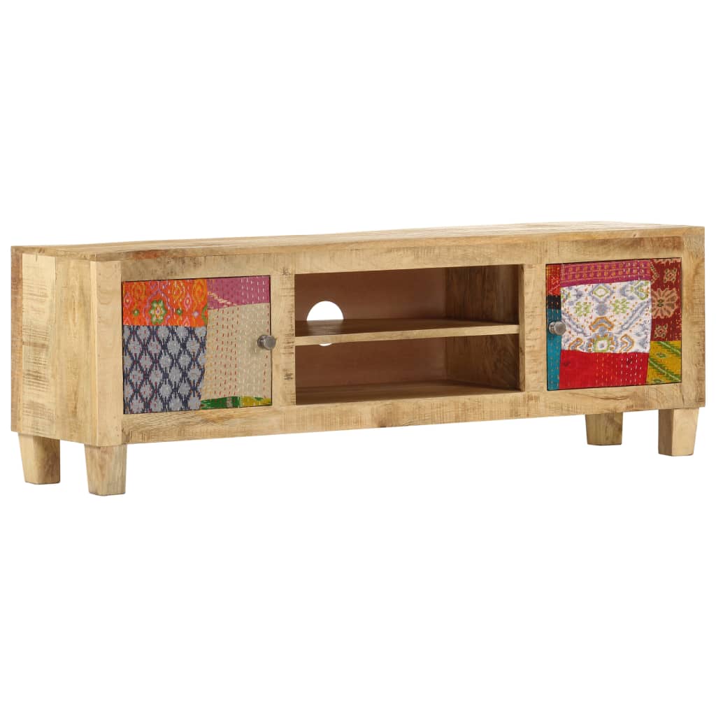 vidaXL Meuble TV 120 x 30 x 40 cm Bois massif de manguier