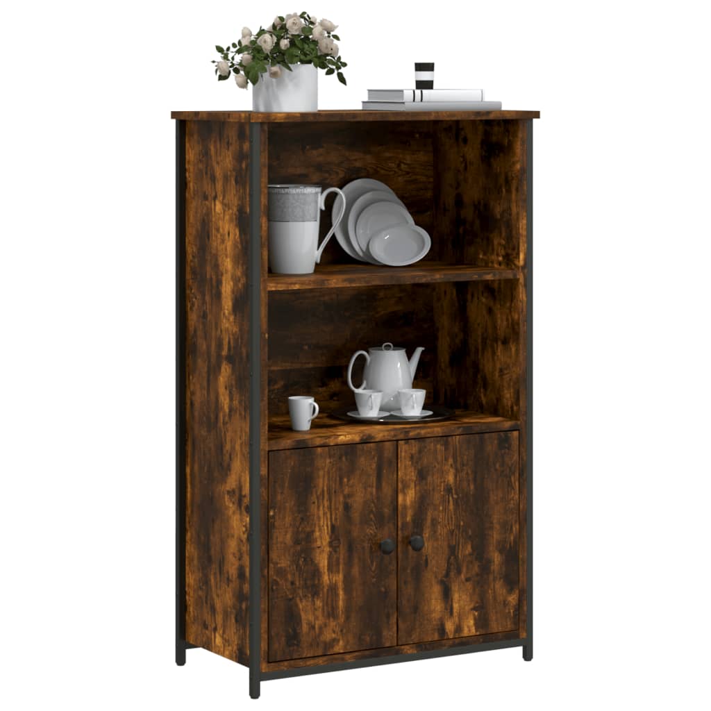 vidaXL Buffet haut chêne fumé 62x32x103,5 cm bois d'ingénierie