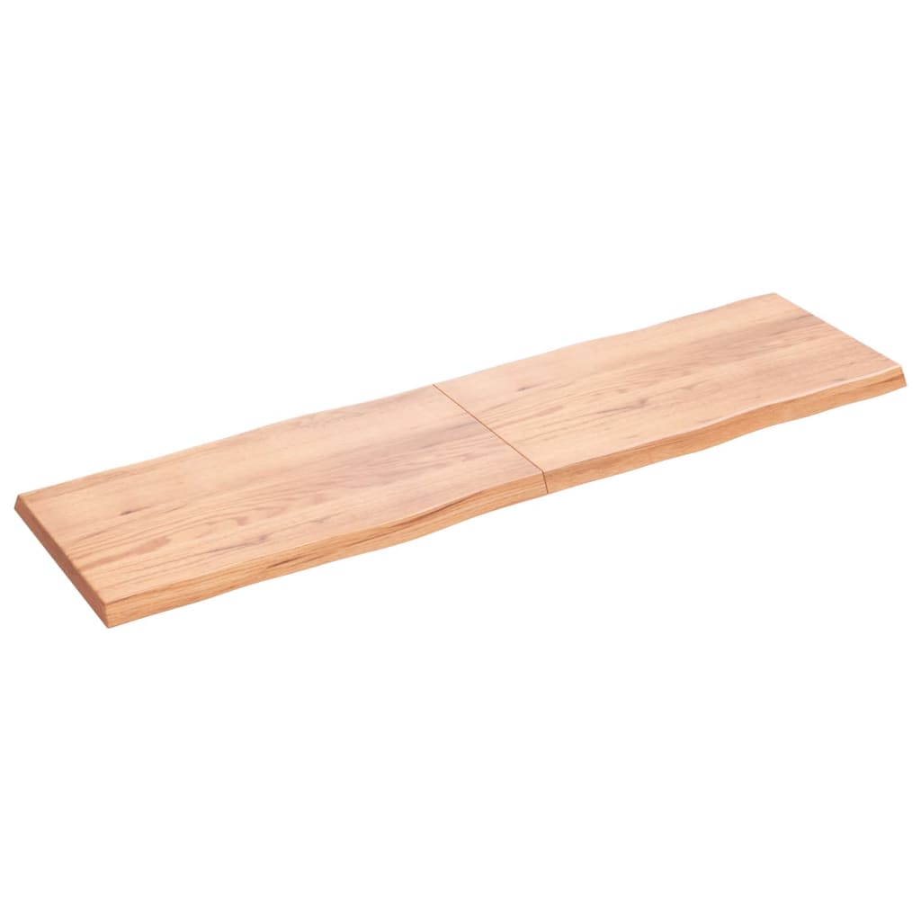 vidaXL Dessus de table bois massif traité bordure assortie