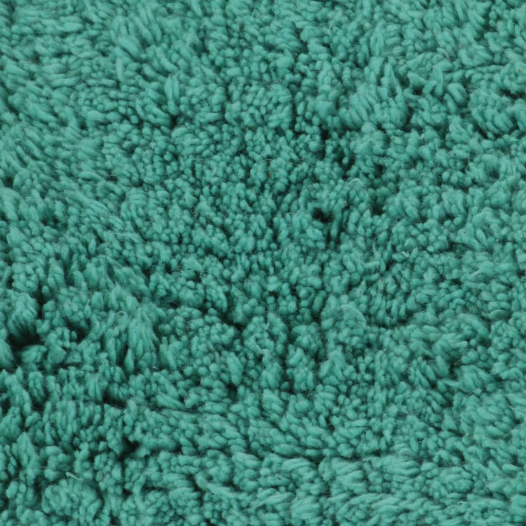 vidaXL Tapis de salle de bain 2 pcs Tissu Turquoise