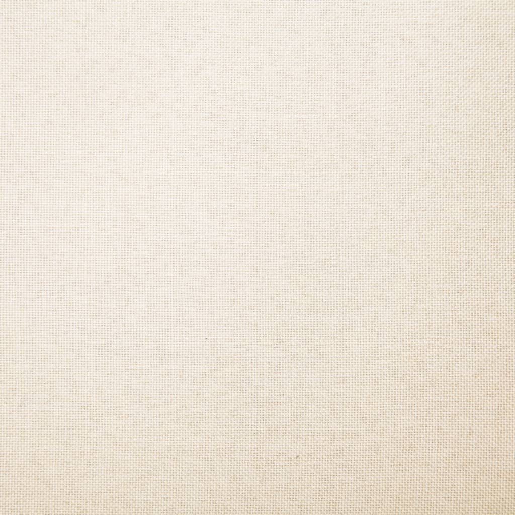 vidaXL Banc 139,5 cm Crème Polyester
