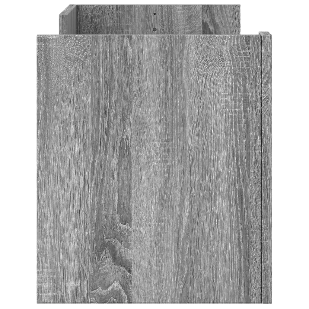 vidaXL Meuble TV Sonoma gris 100x35x40 cm Bois d'ingénierie