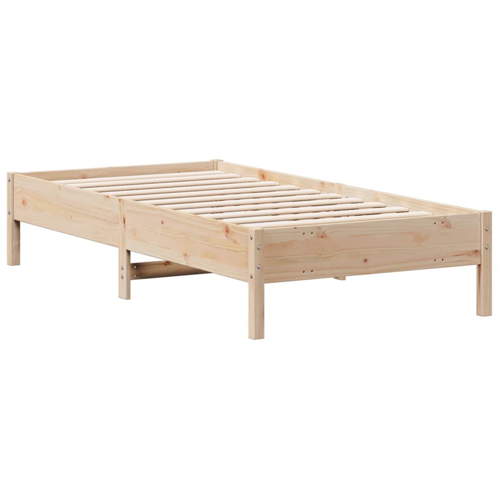 vidaXL Cadre de lit sans matelas 75x190 cm bois de pin massif