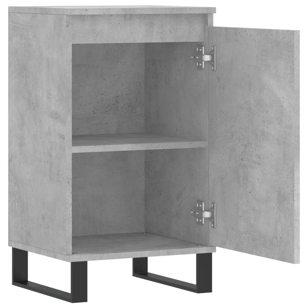 vidaXL Buffet gris béton 40x35x70 cm bois d'ingénierie