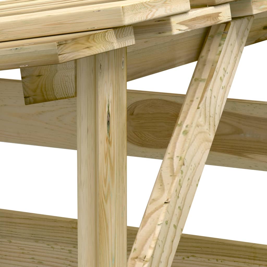 vidaXL Pergola avec toit 100x90x100 cm Bois de pin imprégné