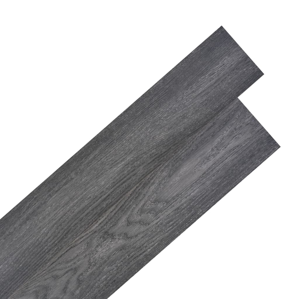 vidaXL Planche de plancher PVC autoadhésif 5,02 m² 2 mm Noir et blanc