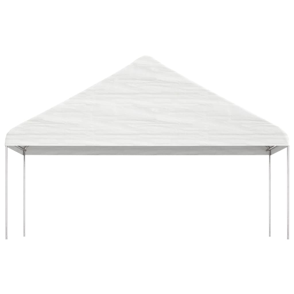 vidaXL Belvédère avec toit blanc 17,84x5,88x3,75 m polyéthylène