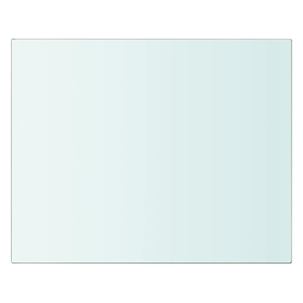 vidaXL Panneau pour étagère Verre transparent 20 x 25 cm